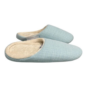 Calson Slippers Womens Size 6 Blue Comfy Mule House Shoes Cozy
